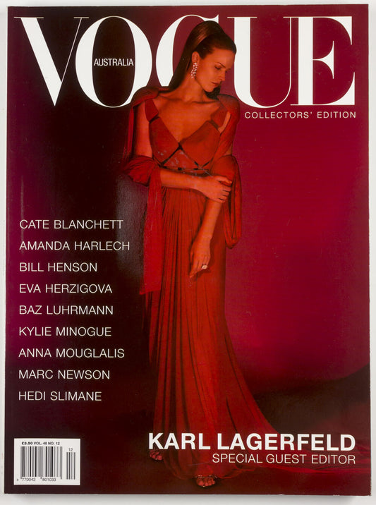 KARL LAGERFELD Kylie HEDI SLIMANE Vogue Australia 2003 December CATE Bill Henson