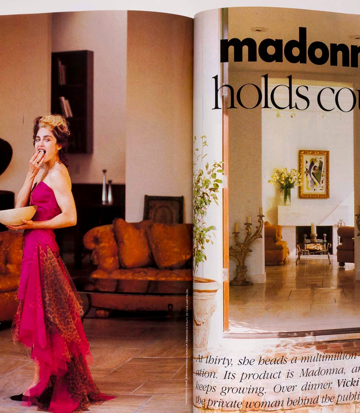 Madonna CLAUDIA SCHIFFER Stephanie Seymour VOGUE May 1989 CINDY CRAWFORD vtg US