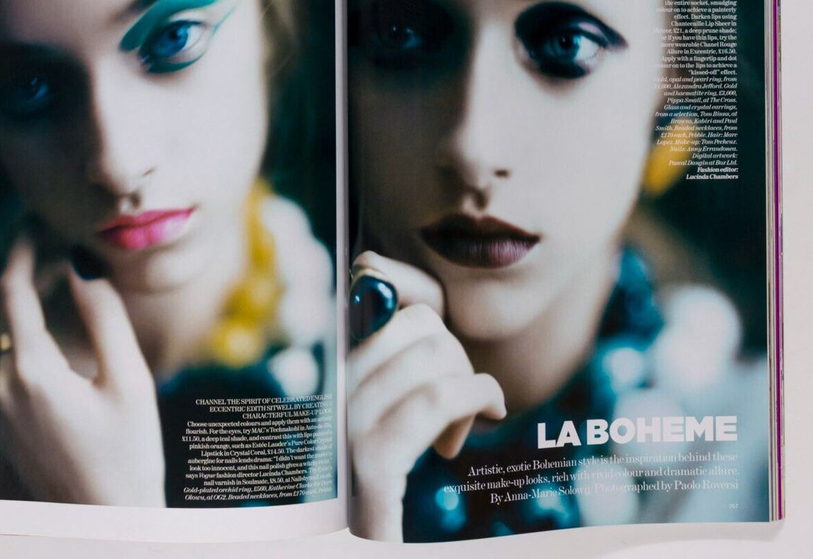 Kate Moss MILLA JOJOVICH Anja Rubik VOGUE April 2007 18th birthday gift TOPSHOP