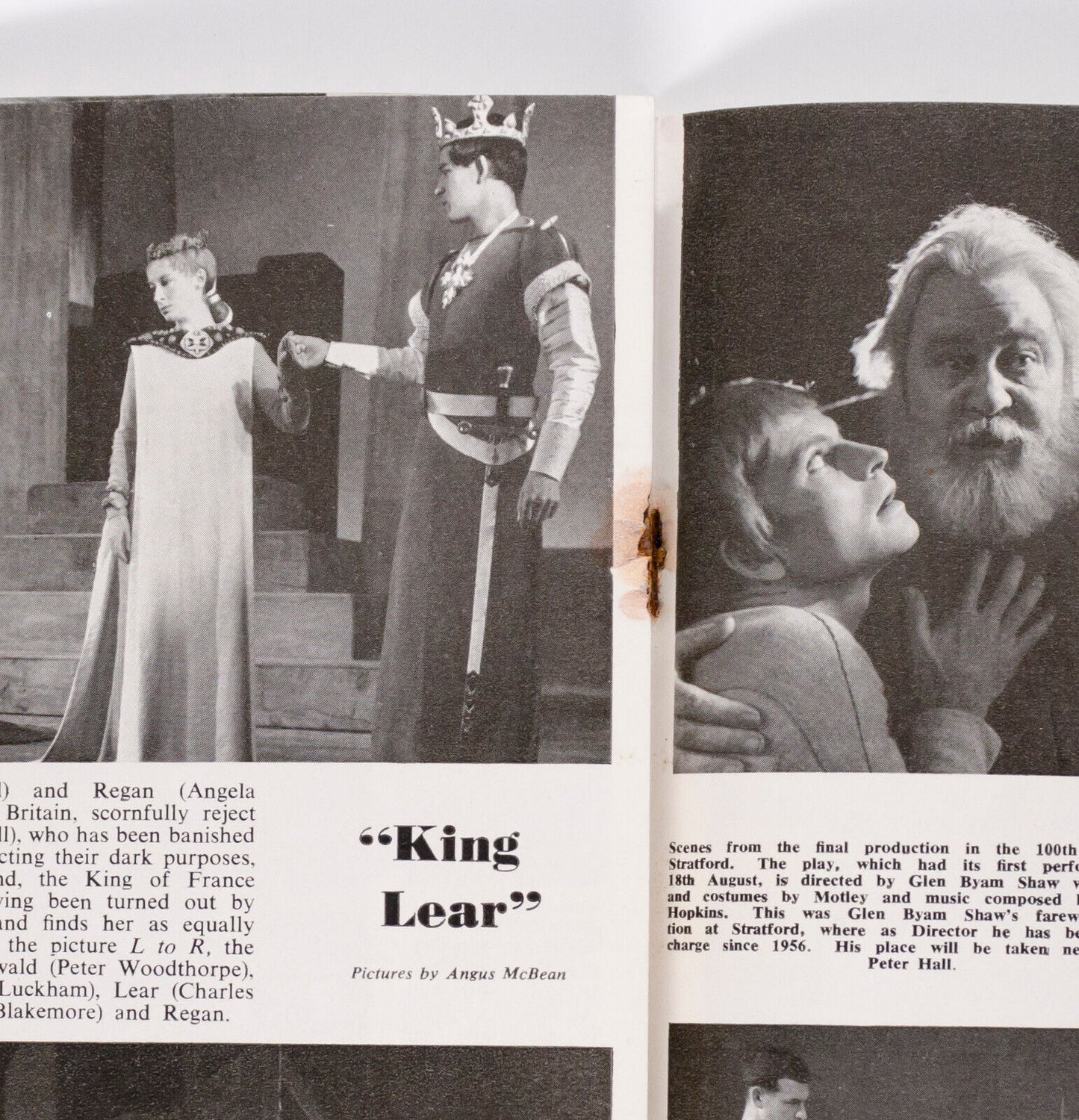 VIVIEN LEIGH Laurence Olivier ANGUS McBEAN King Lear THEATRE WORLD magazine RARE