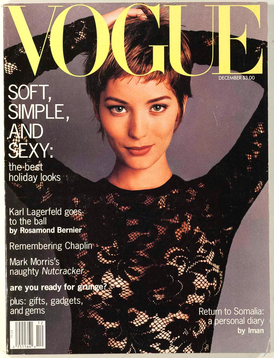 GRUNGE GLORY McMenamy MEISEL Lucie de Falaise SOFIA COPPOLA Vogue December 1992