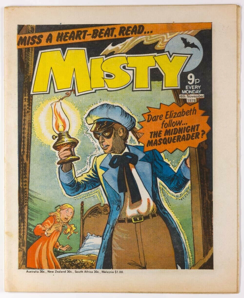 Miss a Heart Beat, Read MISTY COMIC strip magazine UK 1978 Dare Elizabeth follow