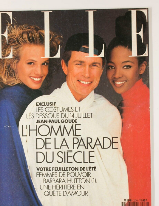 Naomi Campbell JEAN-PAUL GOUDE Joanna Rhodes CASTELBAJAC Toscani FRENCH ELLE vtg