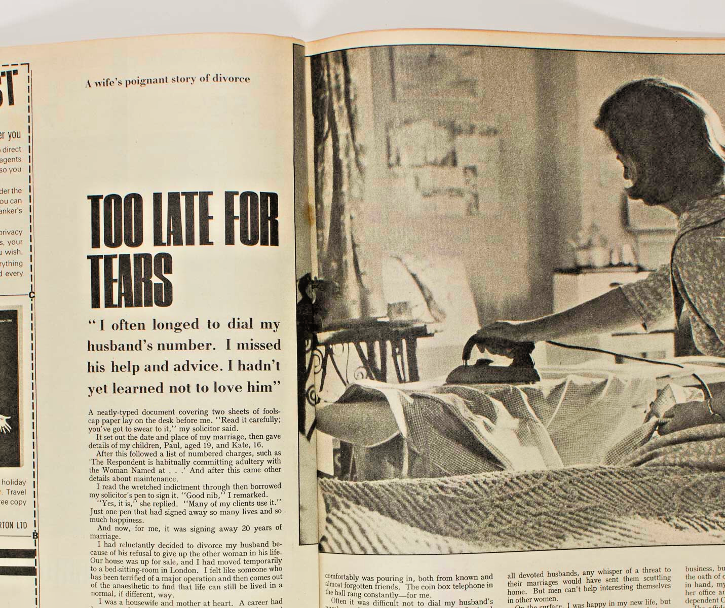 PATTIE BOYD Joanna Lumley JILL KENNINGTON Woman's Own magazine March 19 1966 VTG
