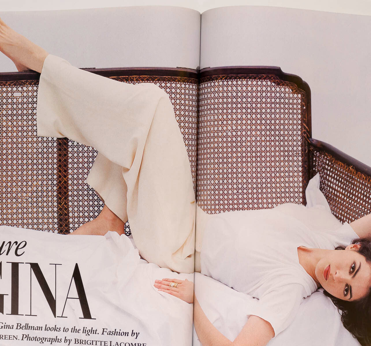 GINA BELLMAN Debra Winger JOANNE WHALLEY Mirabella Nov 1990 Vivienne Westwood UK