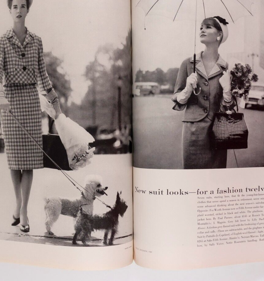 LISA BIGELOW Jacqueline de Ribes GLORIA VANDERBILT Vogue Dec 1959 Jane Fonda VTG