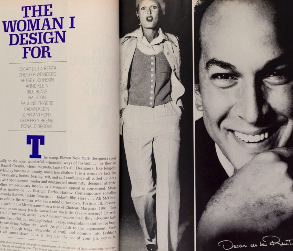 HALSTON Calvin Klein BETSEY JOHNSON Ingrid Boulting MIDLER Faye Dunaway HARPER'S