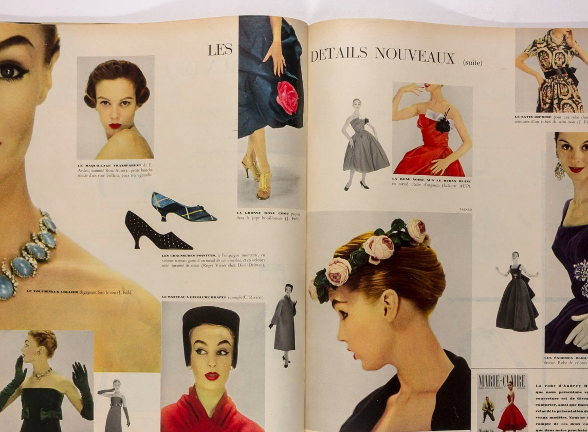 AUDREY HEPBURN Fred Astaire FRANK SINATRA Couture MARIE CLAIRE September 1956