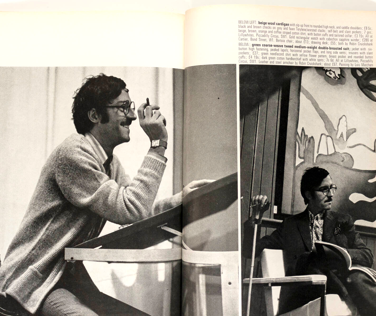 Marisa Berenson RALPH STEADMAN VAUGHAN Kaffe Fassett QUEEN Magazine October 1968