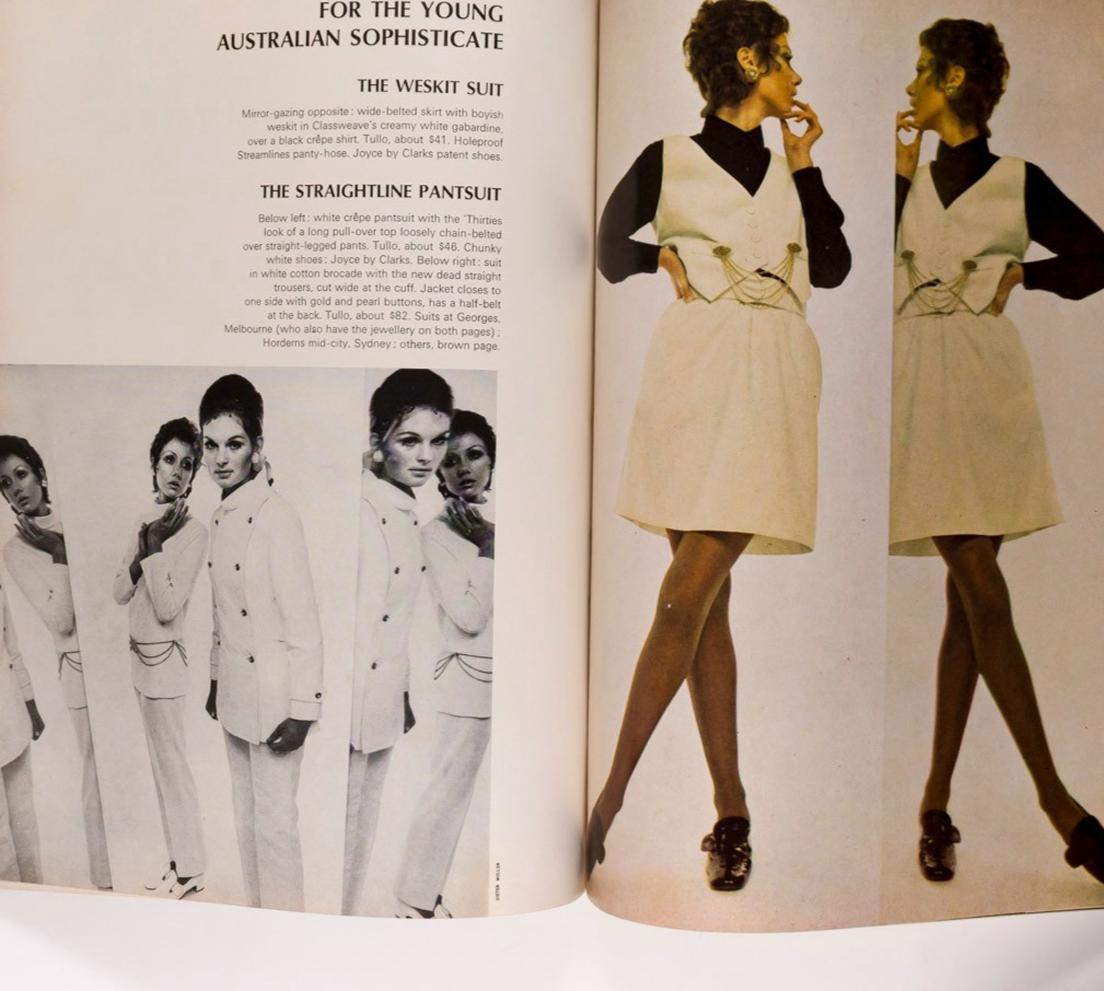 DANIELA BIANCHI Australia Woman BARRY HUMPHRIES Barracks VOGUE September 1968 Oz