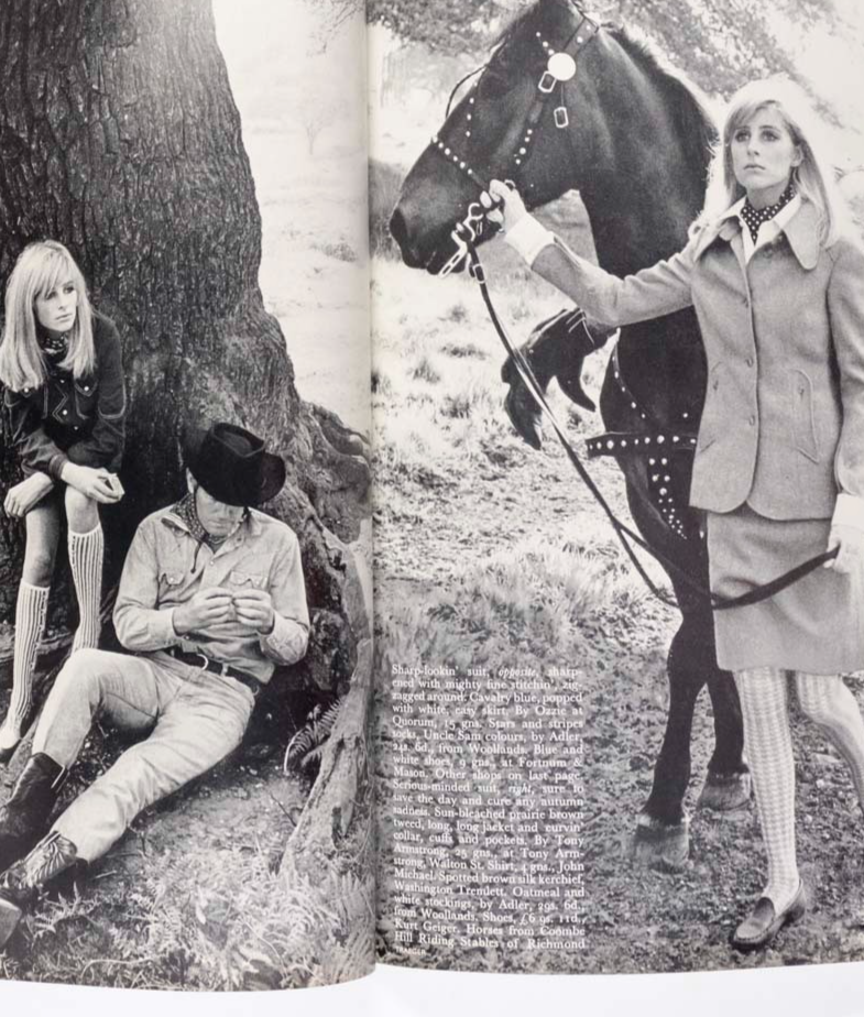 JILL KENNINGTON Helmut Newton OSSIE CLARK Vogue 1965 August 60th birthday gift