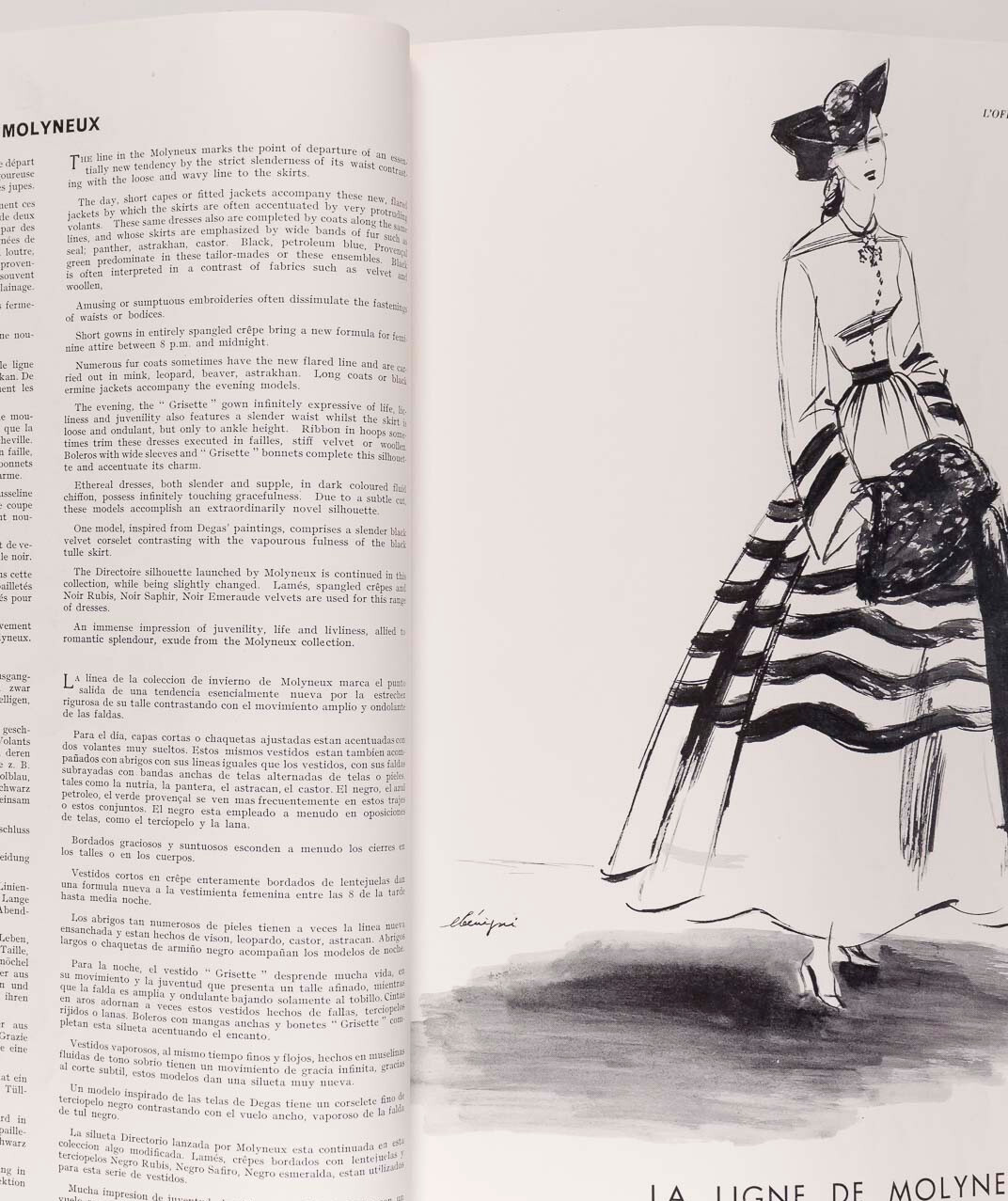 BENIGNI Lanvin MOLYNEUX Balenciaga L'OFFICIEL September 1939 Winter Collections