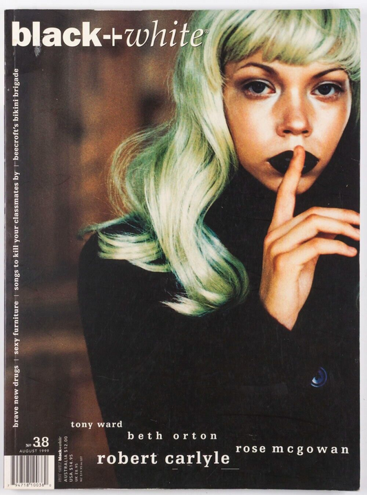 Rose McGowan ROBERT CARLYLE Tony Ward BLACK & WHITE MAGAZINE 1999 Barry Lategan