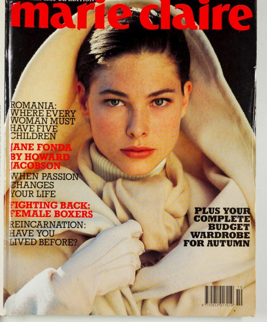 Carre Otis SANDRA BERNHARD Noel Coward JANE FONDA Hermes MARIE CLAIRE magazine