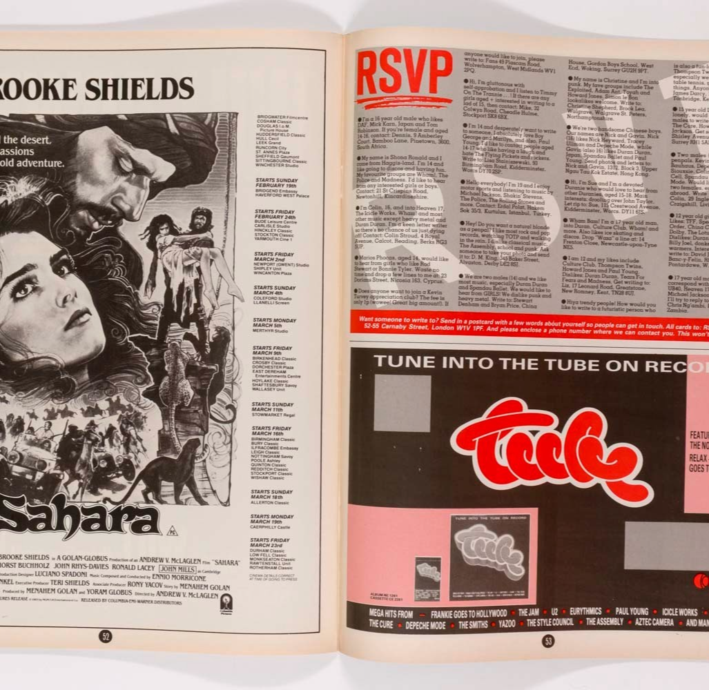 MADONNA Queen THE SMITHS Smash Hits February 1984 Tracey Ullman TINA TURNER Kemp