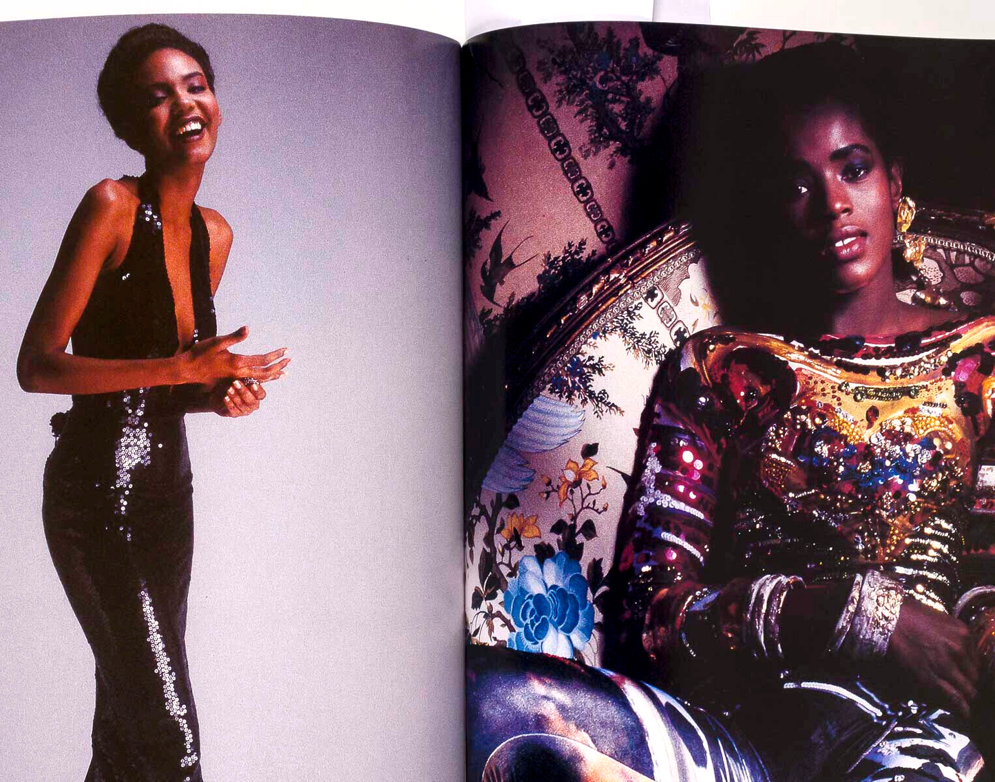 Stephanie Schneider GUY BOURDIN Yasmeen Ghauri HARPERS PARIS March 1990 Joe Eula