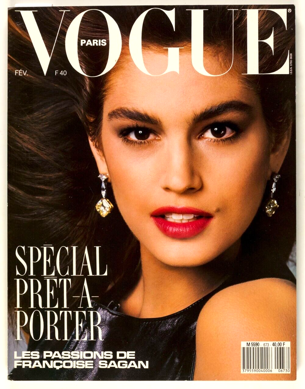 CINDY CRAWFORD Christy Turlington LINDA EVANGELISTA Guy Bourdin ELGORT Fr. VOGUE