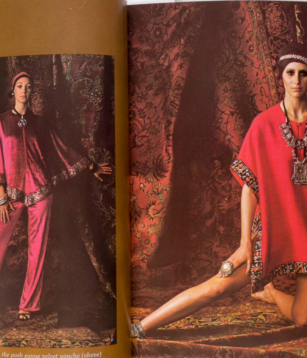 Marisa Berenson ANTONIO LOPEZ Couture SEAMING Kaftan VOGUE magazine Pattern book