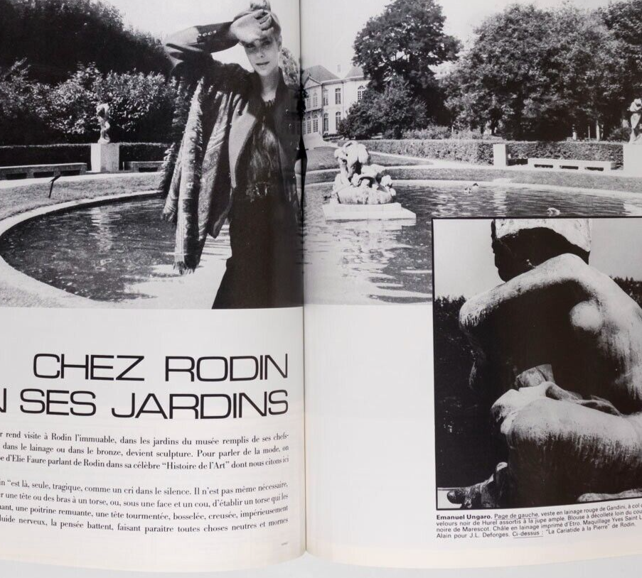 Couture GUY BOURDIN Horst HELMUT NEWTON Iman RODIN Botero YSL vtg Paris Vogue 81