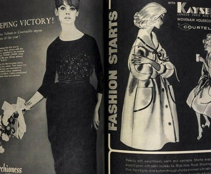 Jean Shrimpton BARBARA HULANICKI Tania Mallet FRANK USHER Corsair FLAIR magazine