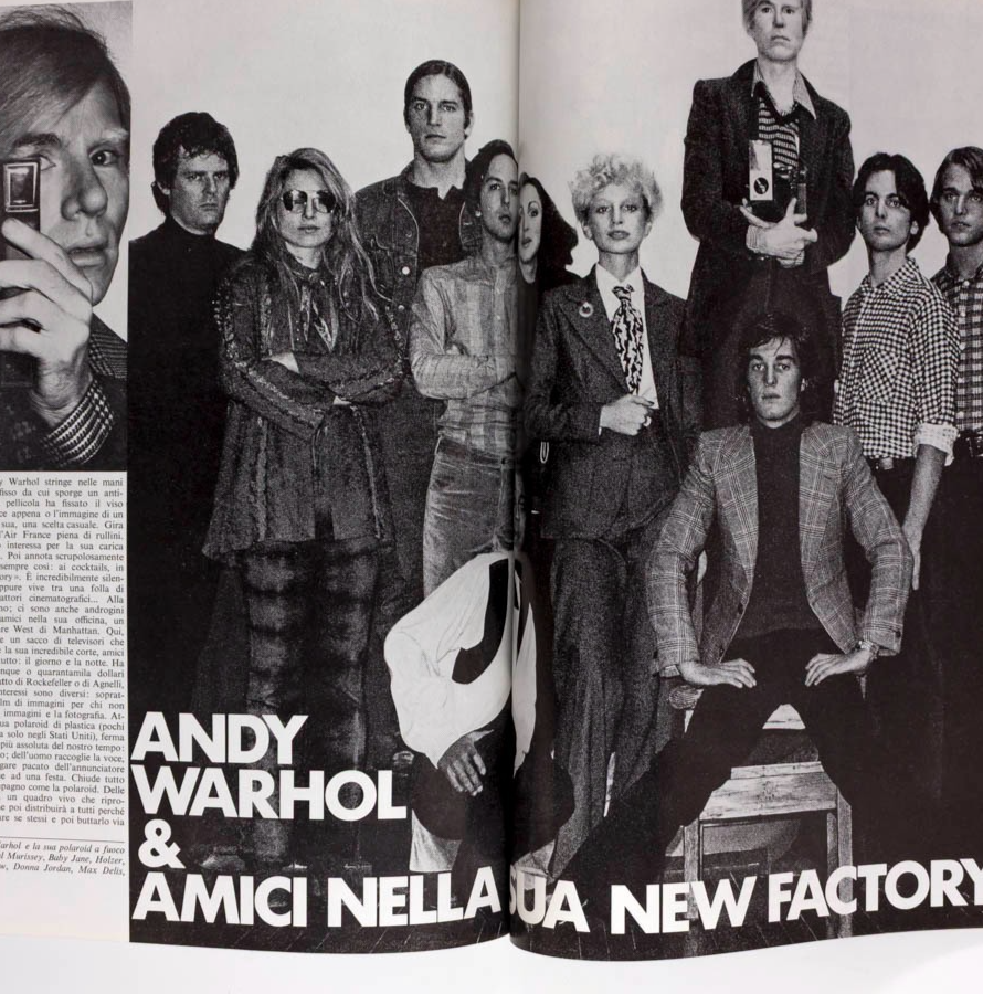 Terence Stamp ANDY WARHOL Tom Baker L'UOMO VOGUE May 1972 Alan Bates KEN RUSSELL