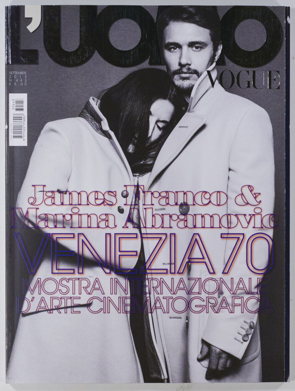 Marina Abramovic JAMES FRANCO Bruce Weber L’UOMO VOGUE magazine 2013 Sept No.443