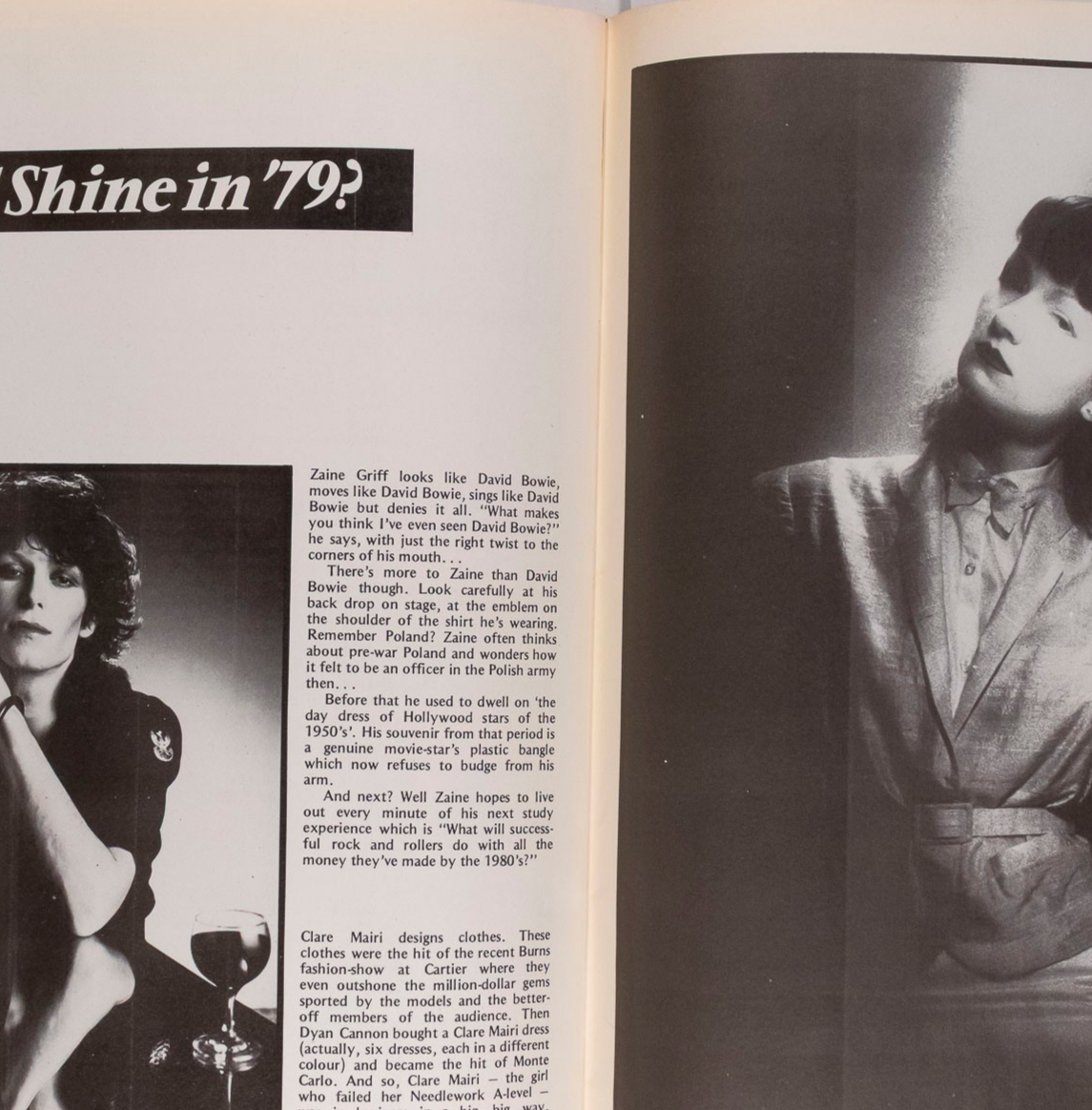 Shirley Bassey JOHN CONTEH Angie Bowie SARAH BRIGHTMAN Index magazine # 1 LUTENS