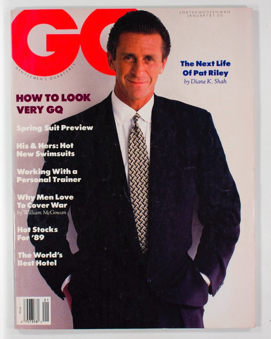 Pat Riley SWIMWEAR suits WILLIAM MCGOWAN Los Angeles Lakers PT - GQ January 1989