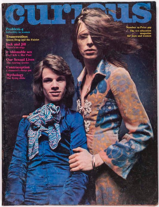 David Bowie MR FISH DRESS Rudi Valentino EDWARD BELL Curious magazine 1970 # 19