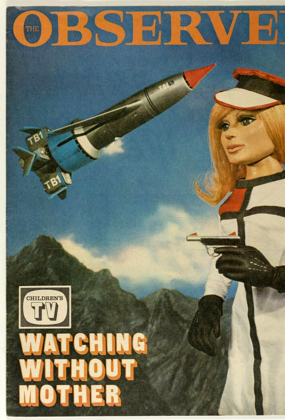 LADY PENELOPE Dr Who Dalek THUNDERBIRDS Gerry Anderson TV Observer magazine 60's