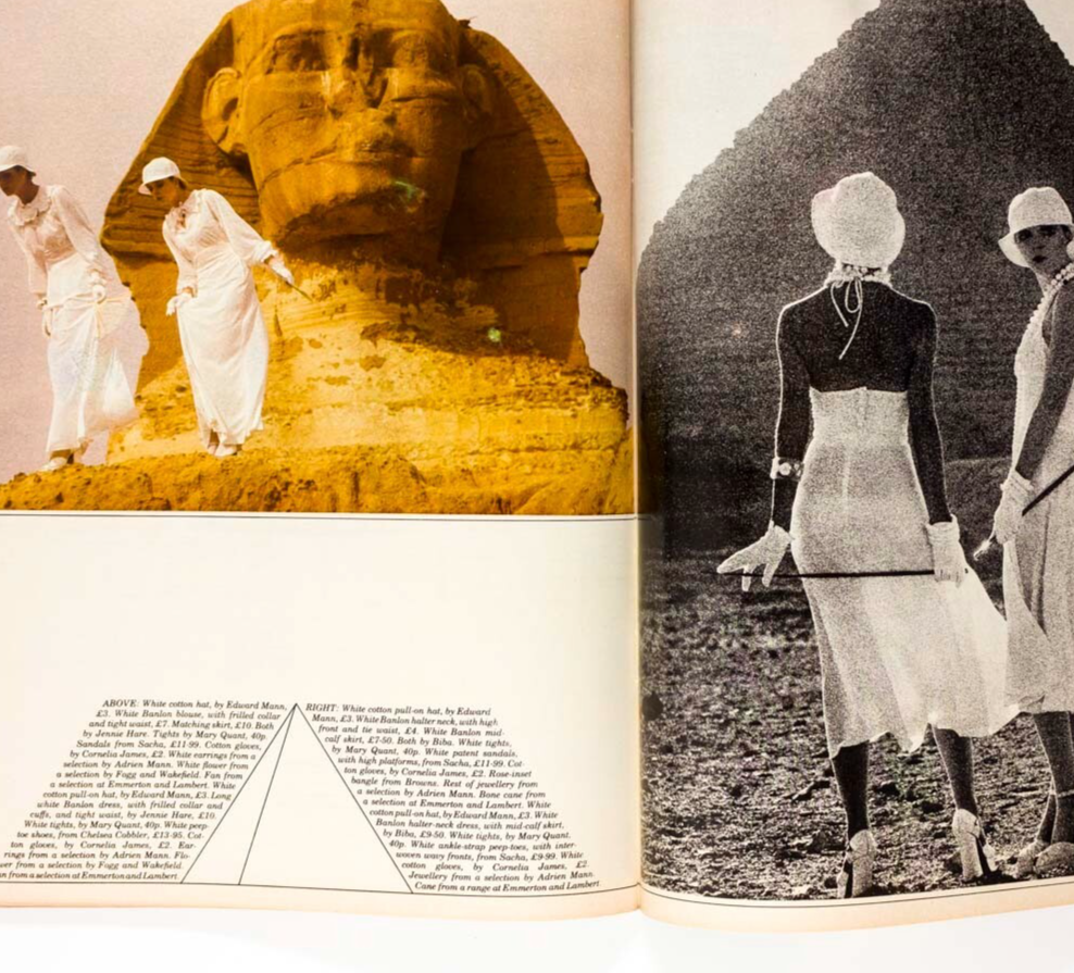 TRACY WEED Egypt TUTANKHAMUN Karnak BIBA David Essex BOWIE  19 magazine May 1973