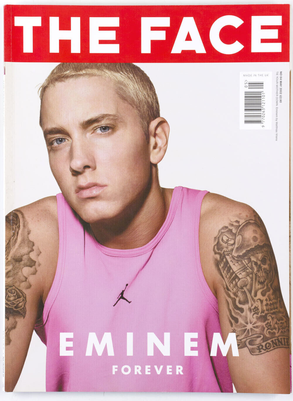 Eminem RARE WITHDRAWN PINK TOP COVER VARIANT Matthias Vriens THE FACE magazine