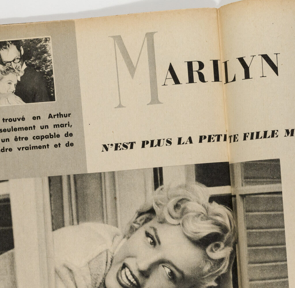 MARILYN MONROE Arthur Miller RARE Belgium LECTURES d'Aujourd'hui magazine 1950's