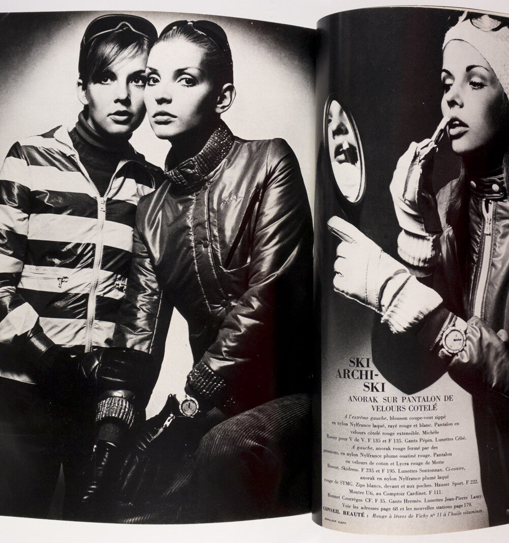 GUY BOURDIN Helmut Newton FRANCOISE SAGAN Veruschka PARIS VOGUE December 1969