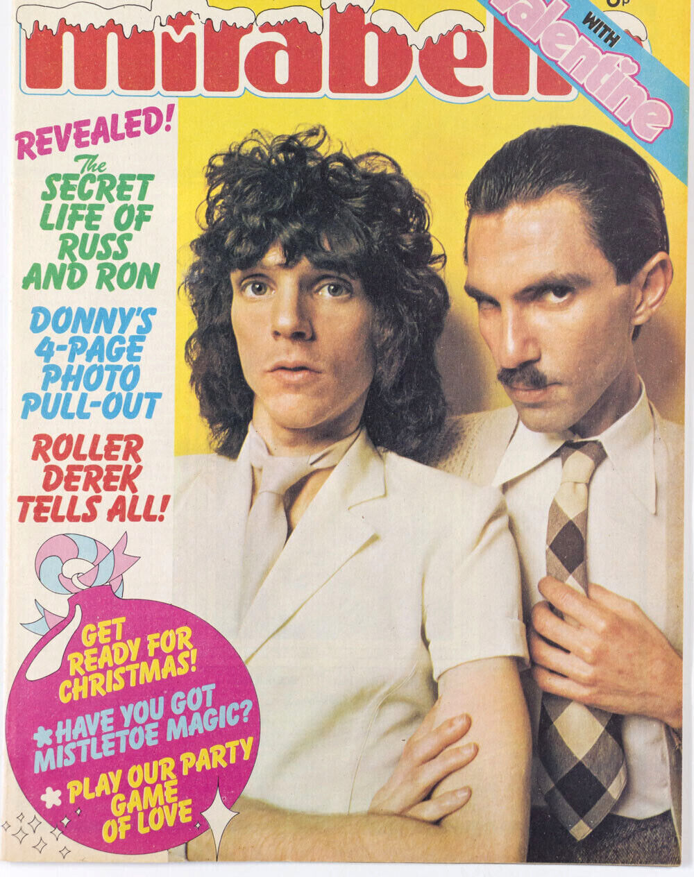 Sparks BCR Bolan BOWIE Jimmy McCulloch OSMONDS Roger Taylor MIRABELLE magazine