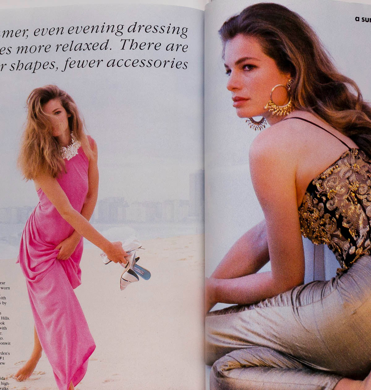 Madonna CLAUDIA SCHIFFER Stephanie Seymour VOGUE May 1989 CINDY CRAWFORD vtg US