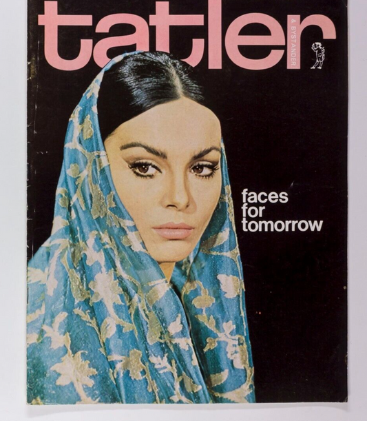 DALIAH LAVI Diana Rigg JOHN HEDGECOE Hardy Amies BUECHE-GIROD Tatler magazine UK