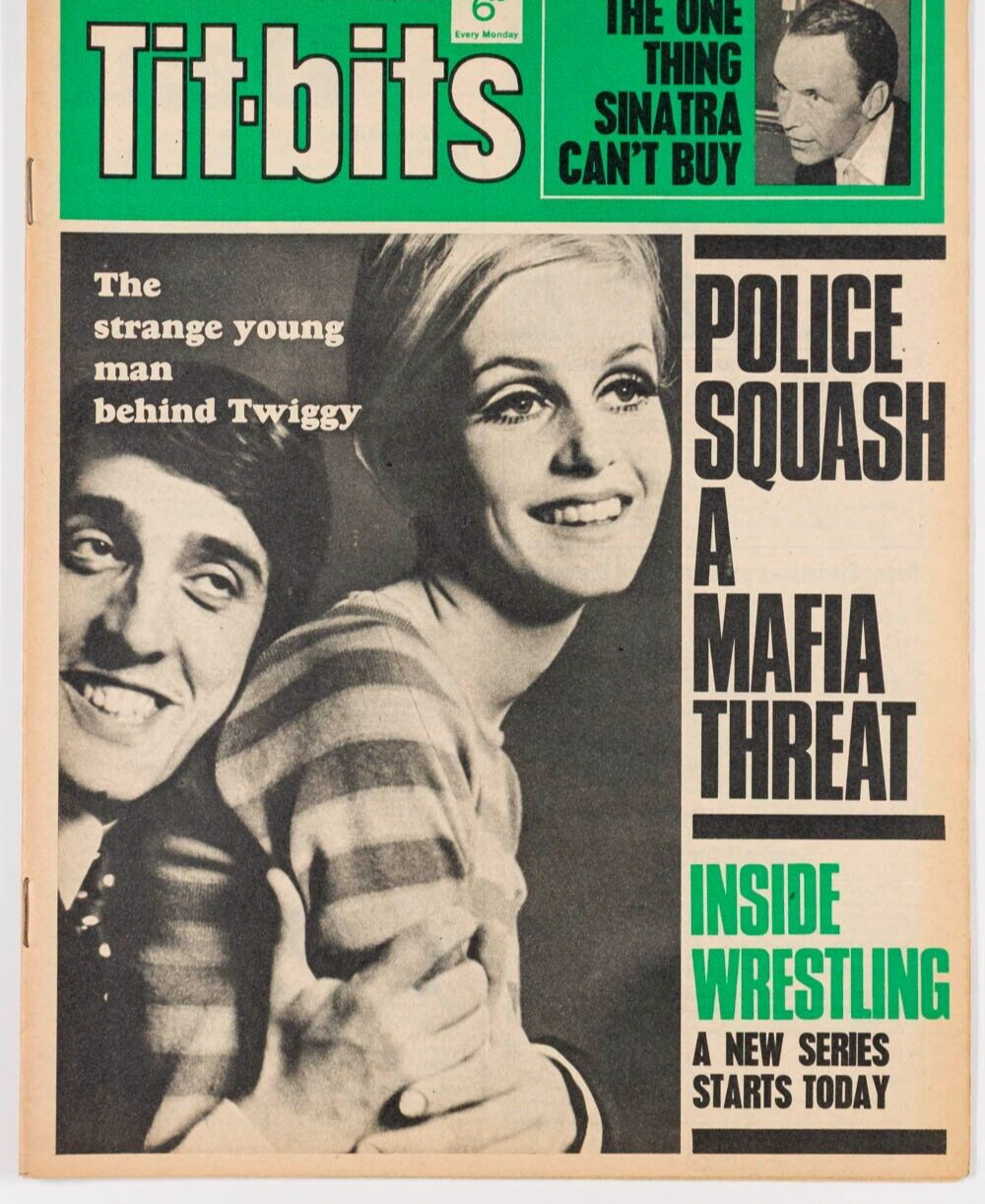 TWIGGY Justin De Villeneuve SHIRLEY ANNE FIELD Titbits magazine COPPOLA Mafia UK
