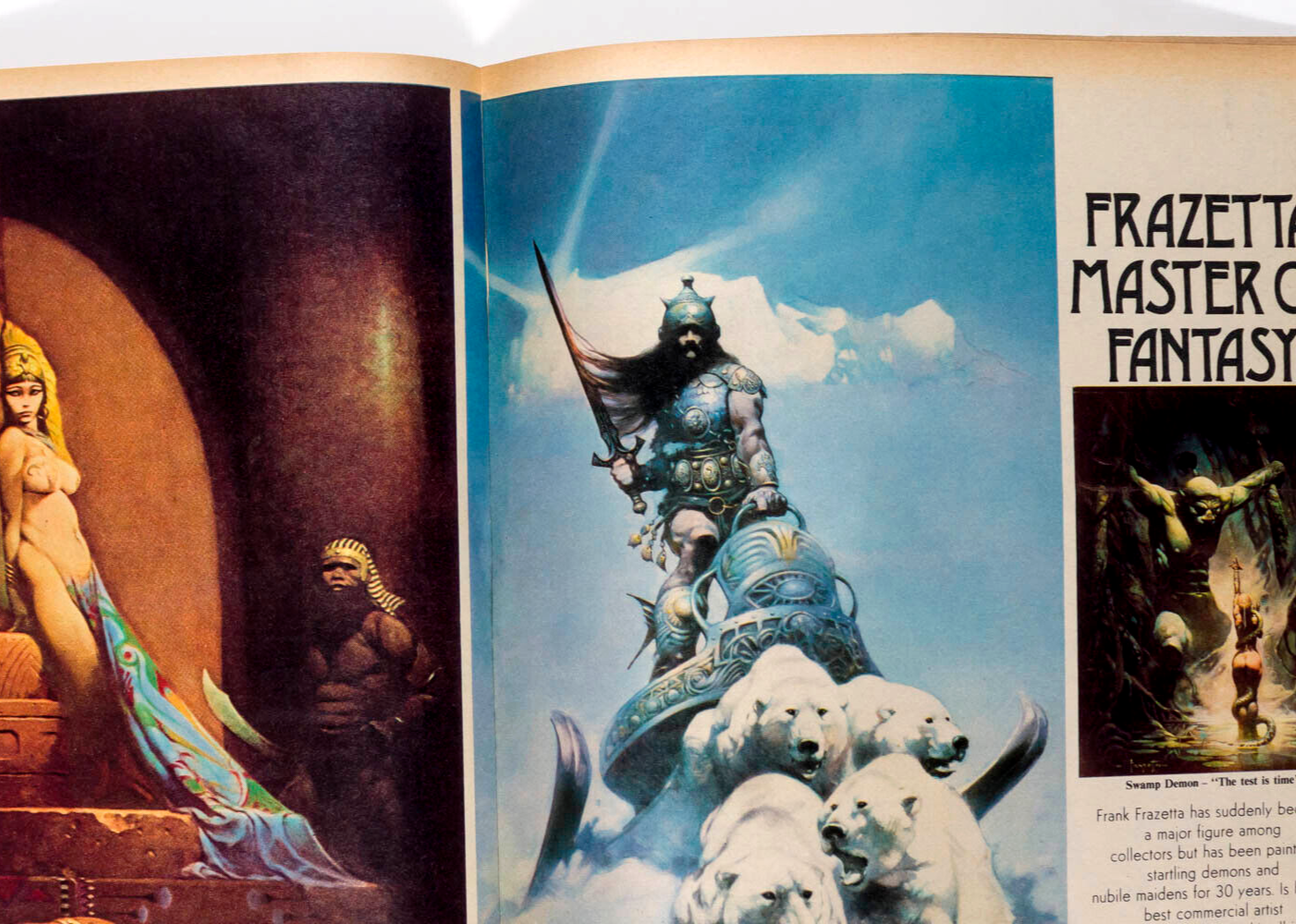 FRANK FRAZETTA Lawrence Durrell KENNY EVERETT Gerald Seymour TELEGRAPH magazine