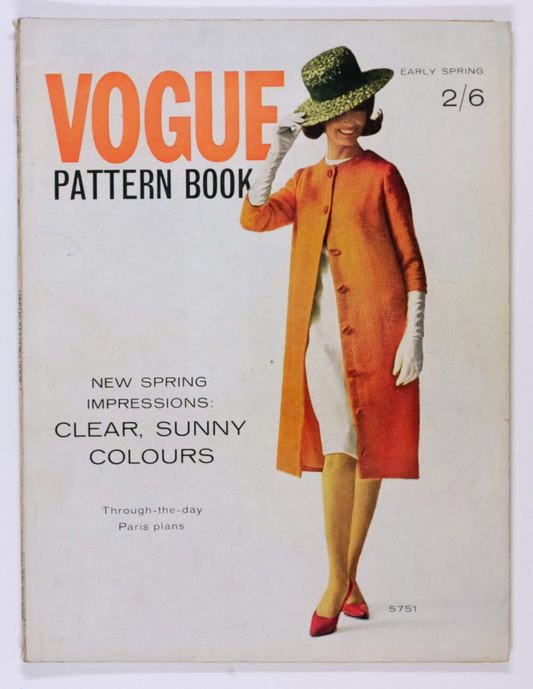 Couture BRIDALWEAR Daywear GOWNS vtg VOGUE PATTERN BOOK magazine Spring 1963  81