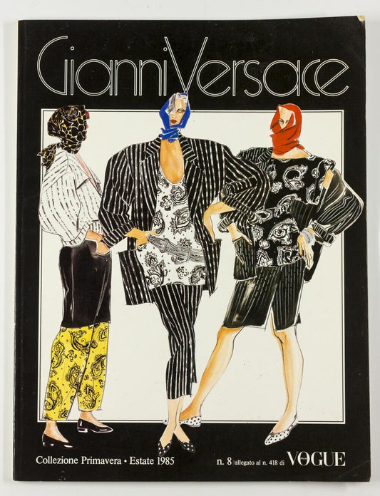 ANTONIO LOPEZ Gianni Versace DAVID BAILEY Spring 1985 vtg LOOKBOOK catalog VOGUE