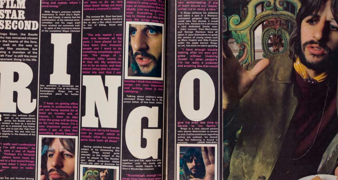 Ringo Starr CHARLOTTE MARTIN Clu Gulager FREEWHEELERS Fabulous 208 November 1969