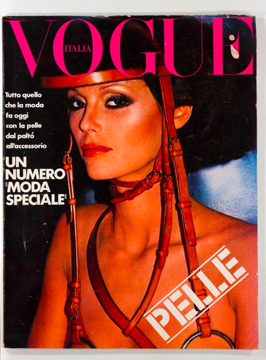 CHRIS VAN WANGENHEIM Accessory VOGUE ITALIA PELLE magazine 1975 Balenciaga MODA