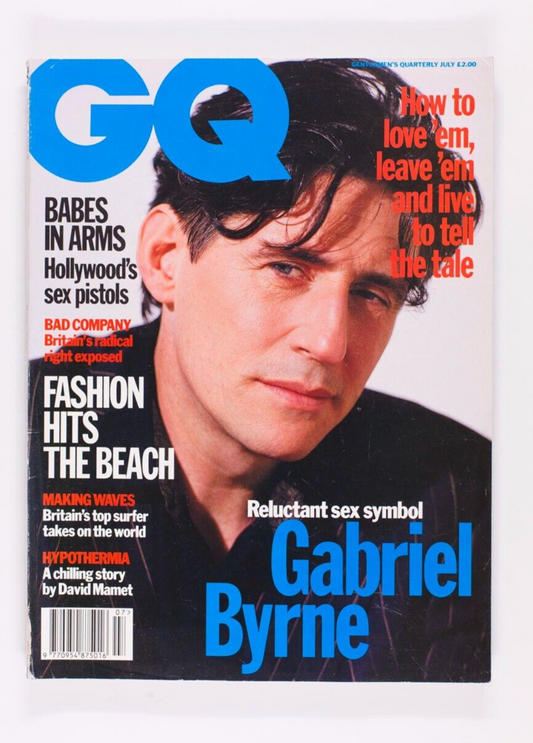 GQ Gabriel Byrne DAVID MAMET Daniela Federici SPICK SPAN & LONDON LIFE MAGAZINES