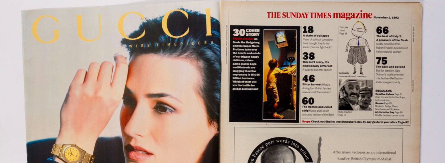 SONIC THE HEDGEHOG Super Mario GARY OLDMAN Sunday Times November 1992 Brian Eno