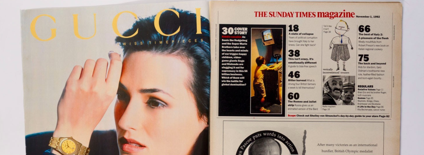 SONIC THE HEDGEHOG Super Mario GARY OLDMAN Sunday Times November 1992 Brian Eno