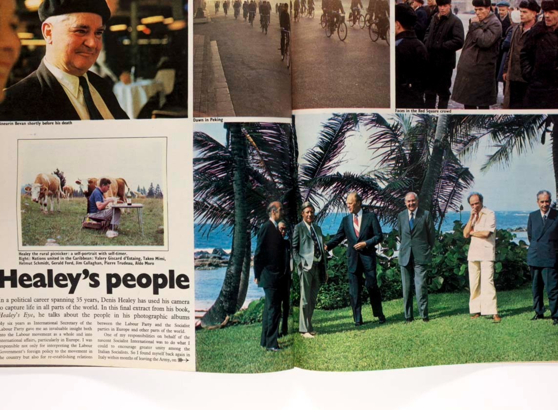 Leather fashion SNOOPY Stanley Holloway JOHN BRATBY  Sunday Times September 1980