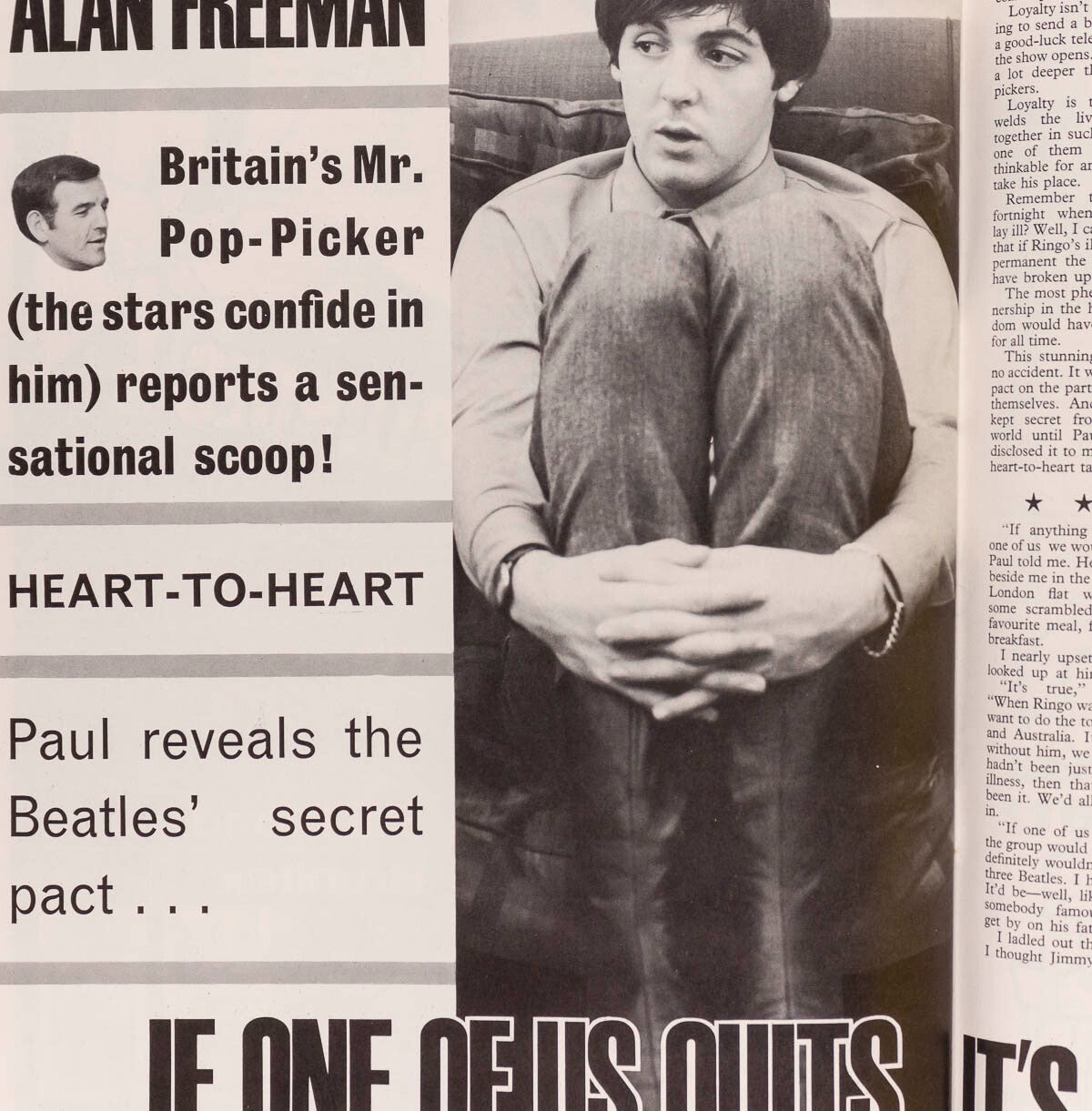 Stuart Sutcliffe PAUL McCARTNEY The Animals ROLLING STONES Rave September 1964