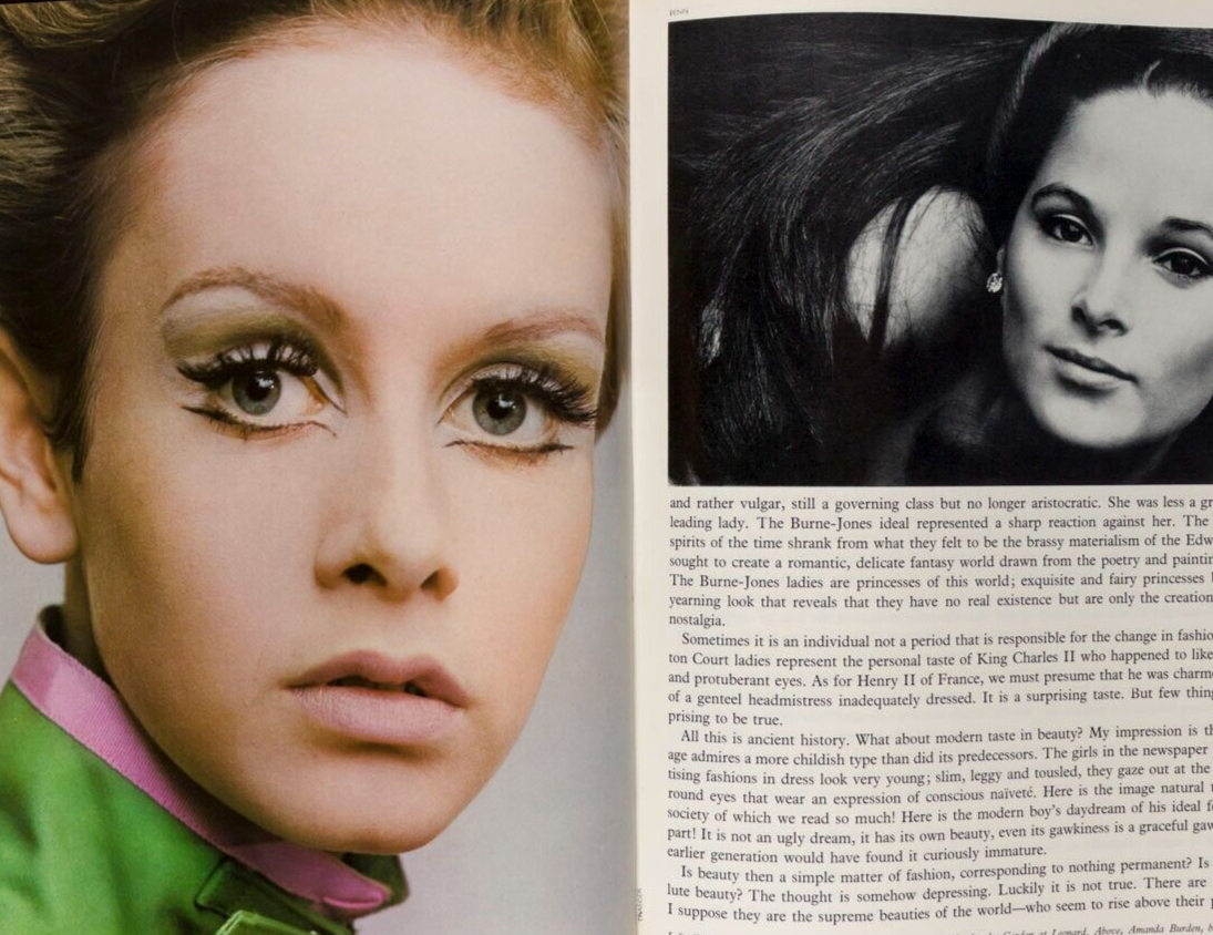 Celia TWIGGY Shrimpton MIA FARROW Bardot JULIE CHRISTIE Men FRANCOIS HARDY Vogue