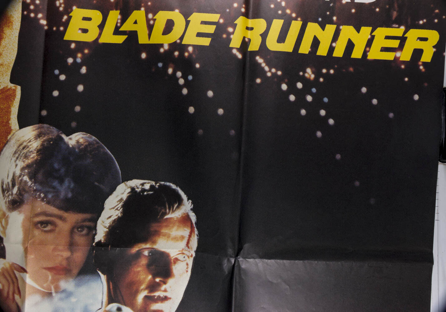 BLADE RUNNER Vtg FRENCH 62 44" Film Poster HARRISON FORD Sean Young RUTGER HAUER